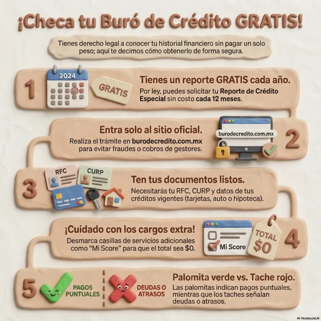 Cómo Checar Tu Buró de Crédito Gratis Sin Pagar Ni 1 Peso