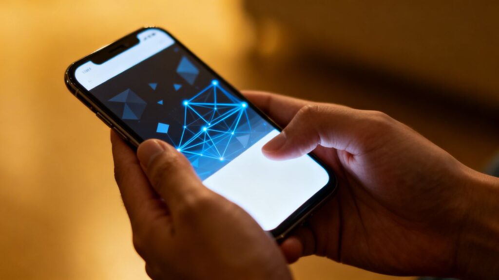 Persona buscando número de seguro social en línea.