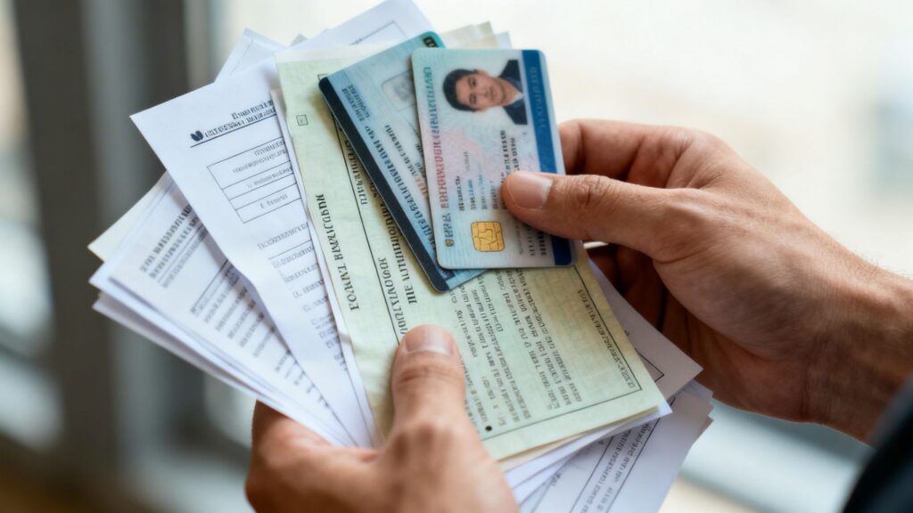 Documentos y credenciales para la Subdelegación del IMSS.